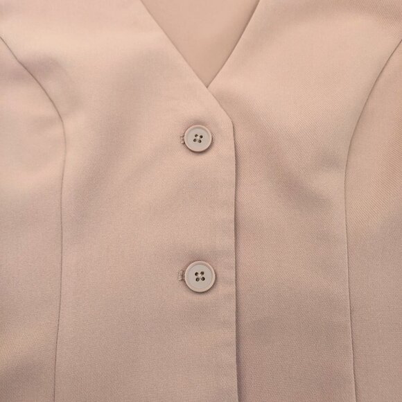 Abercrombie & Fitch Tan Women’s Vest – Button Front Tailored Waistcoat, Size M - Picture 4 of 8